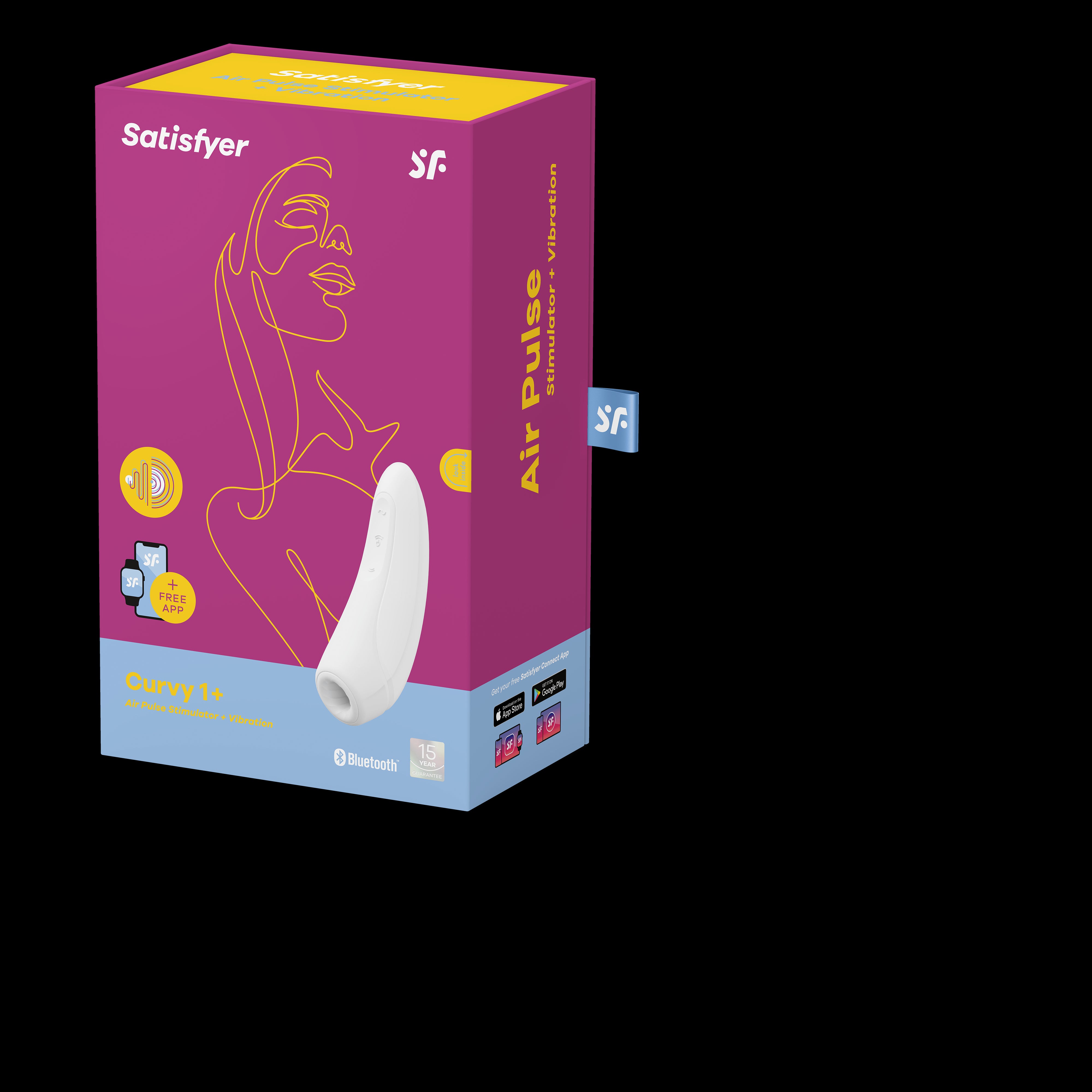 Connect App Vibrator - Curvy 1+ - White - K. P.
