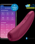Connect App Vibrator - Curvy 1+ - Rose Red - K. P.