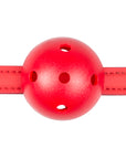Fetish Collection - Ball Gag With PVC Ball - Black/Red - K. P.