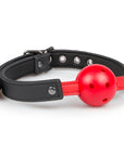Fetish Collection - Ball Gag With PVC Ball - Black/Red - K. P.