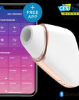 Connect App Vibrator - Love Triangle - White - K. P.