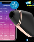 Connect App Vibrator - Love Triangle - Black - K. P.