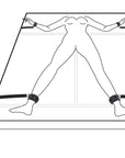 Fetish Collection - Under Mattress Restraint Set - Black - K. P.