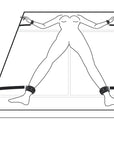 Fetish Collection - Under Mattress Restraint Set - Black - K. P.