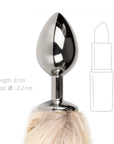 Fetish Collection - Fox Tail No. 2 - Silver Plug - K. P.