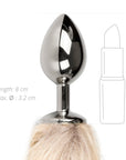 Fetish Collection - Fox Tail No. 2 - Silver Plug - K. P.