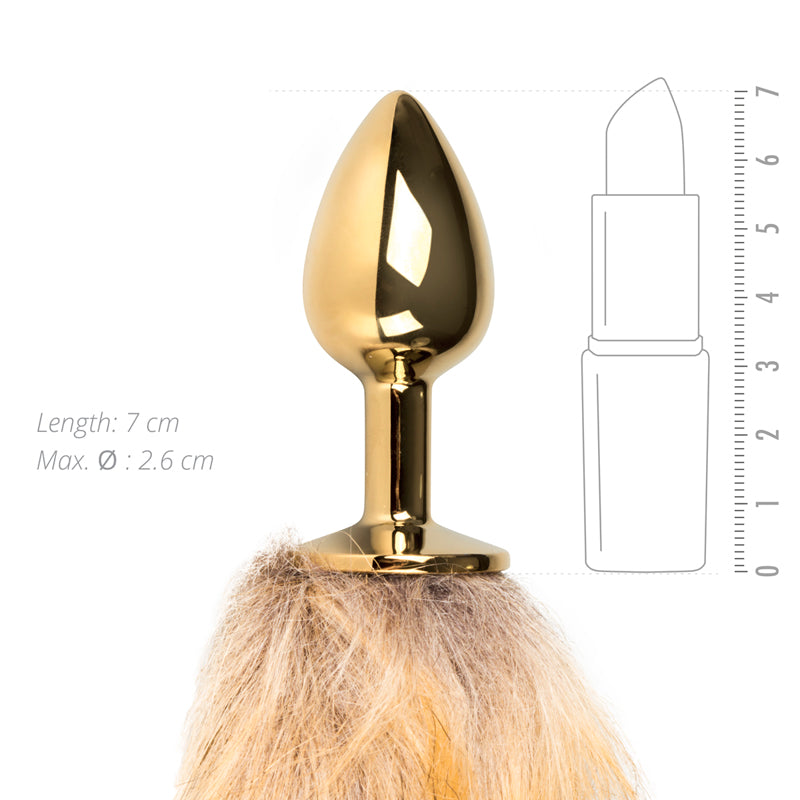 Fetish Collection - Fox Tail No. 1 - Gold Plug - K. P.