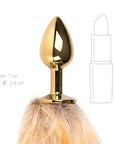 Fetish Collection - Fox Tail No. 1 - Gold Plug - K. P.