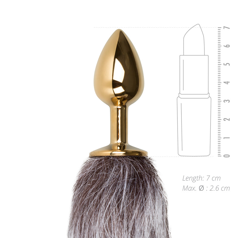 Fetish Collection - Fox Tail No. 5 - Gold Plug - K. P.