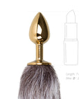 Fetish Collection - Fox Tail No. 5 - Gold Plug - K. P.