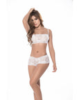 Lace Two Piece Set - White - K. P.