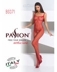 Open Crotch Bodystocking - Red - K. P.