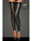 Ladies Lasercut Stockings - Black - K. P.