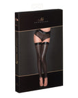 Ladies Lasercut Stockings - Black - K. P.
