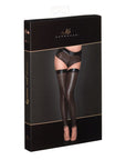 Ladies Lasercut Stockings - Black - K. P.