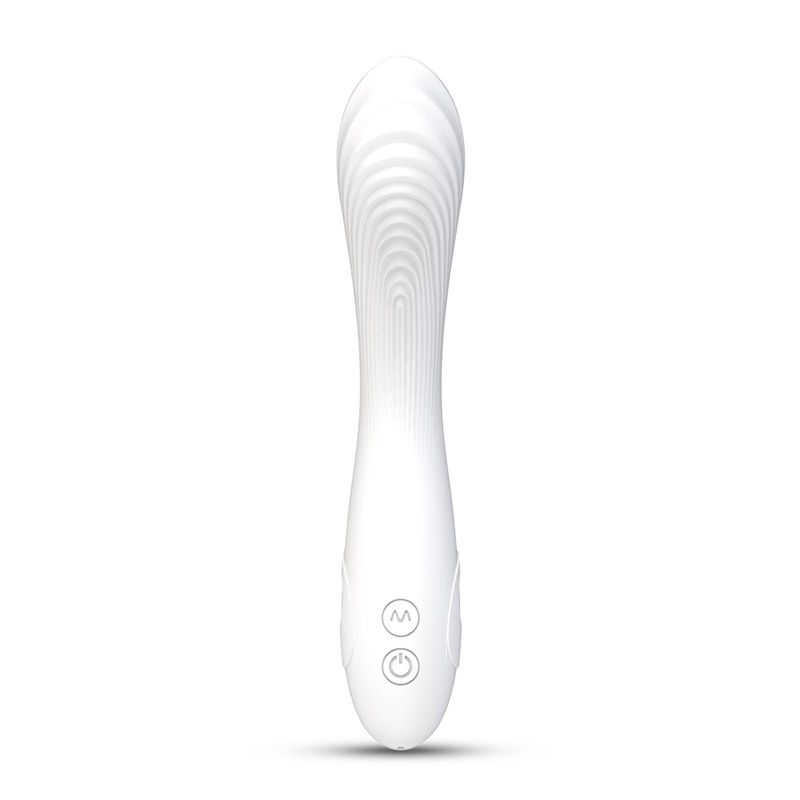 Flexible Bending Silicone Vibrator - White - K. P.