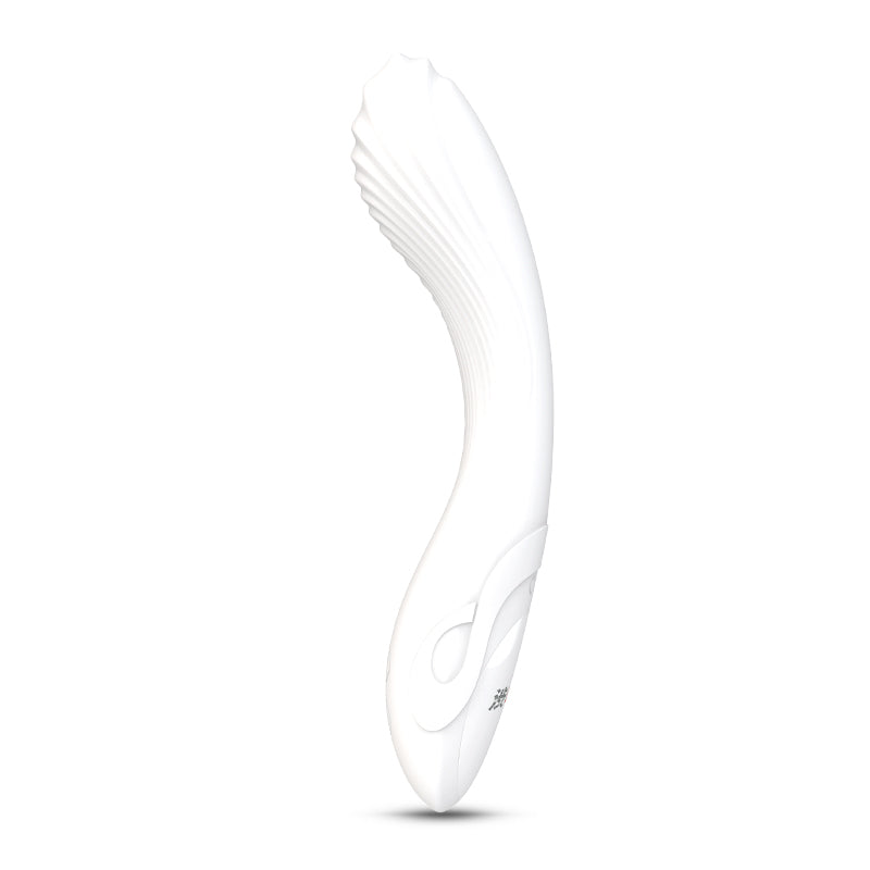 Flexible Bending Silicone Vibrator - White - K. P.