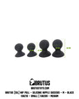 Nip Pull Silicone Nipple Suckers - Medium - Black - K. P.