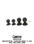 Nip Pull Silicone Nipple Suckers - Medium - Black - K. P.