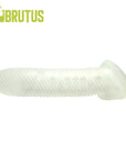 Almighty Ribbed Cocksheath 18cm - Clear - K. P.