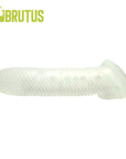 Almighty Ribbed Cocksheath 18cm - Clear - K. P.