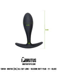 All Day Long Butt Plug - Medium - Black - K. P.