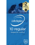 Lifestyles Regular 10 (Plus 2 Skyn Condoms) - K. P.