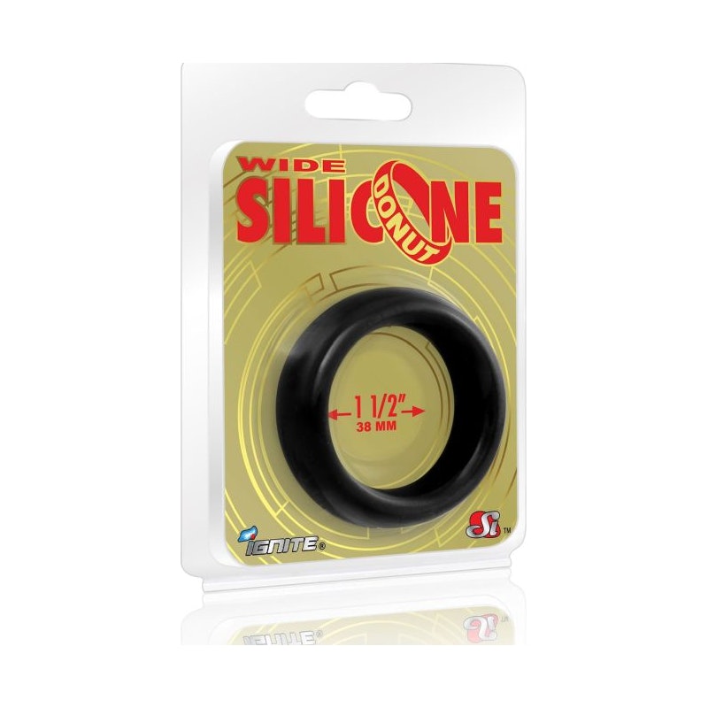 Ignite - Wide Donut Cock Ring 38mm - Black - K. P.