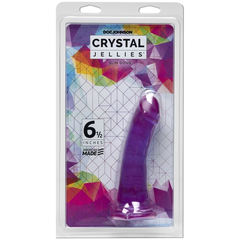 Crystal Jellies - Slim Dong 6.5 inch - Purple - K. P.