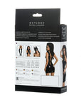 Glossy Wetlook Dress with Studs - Michelle - Black - K. P.