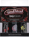 GoodHead - Tingle Drops Cherry, Candy and Vanilla 3 Pieces - K. P.