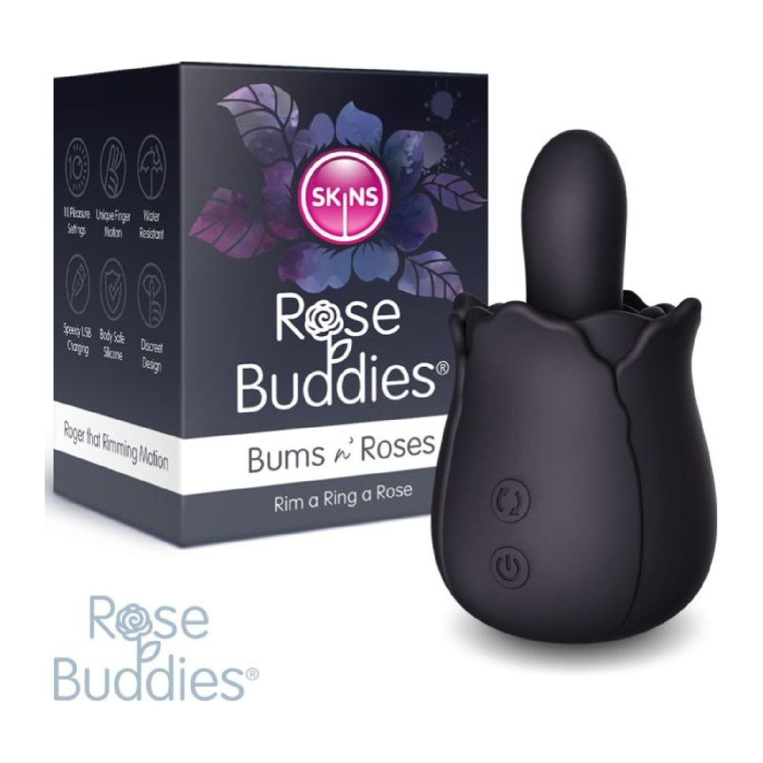 Skins Rose Buddies - Bum N Roses - Black - K. P.