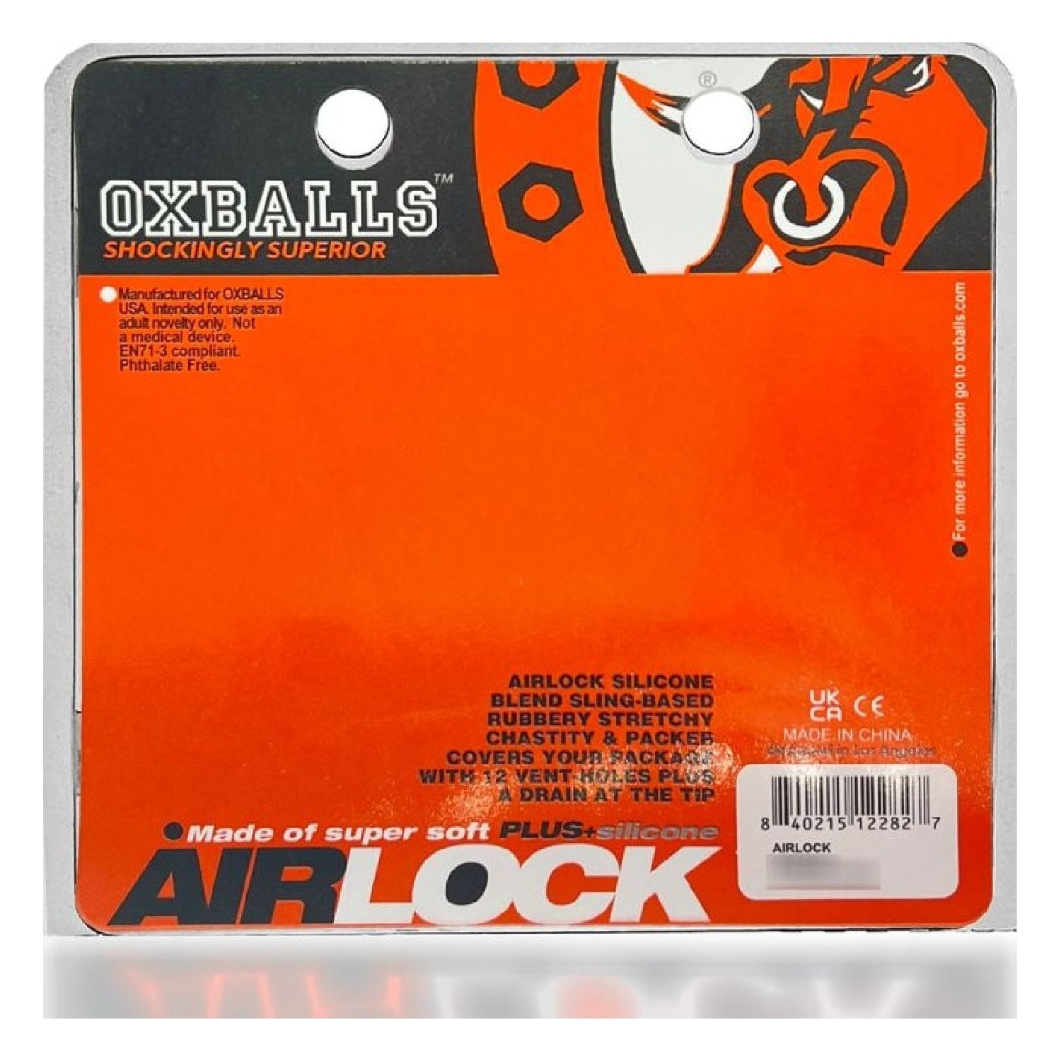 Airlock Air-Lite Vented Chastity - Clear Ice - K. P.