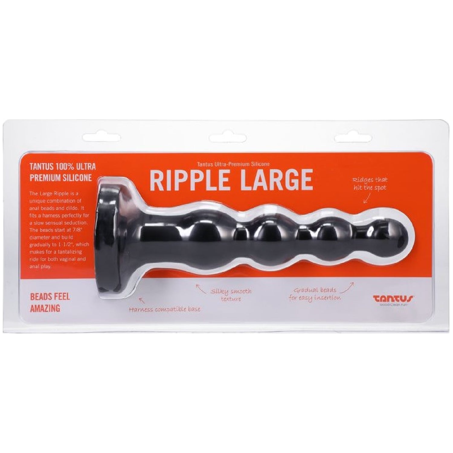 Ripple Large Plug - Onyx - K. P.