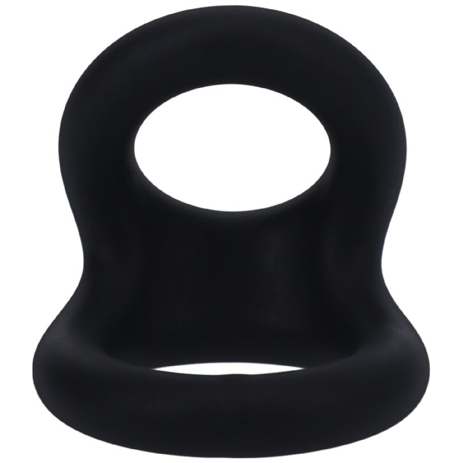Uplift Silicone Cock Ring - Onyx Black - K. P.