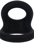 Uplift Silicone Cock Ring - Onyx Black - K. P.