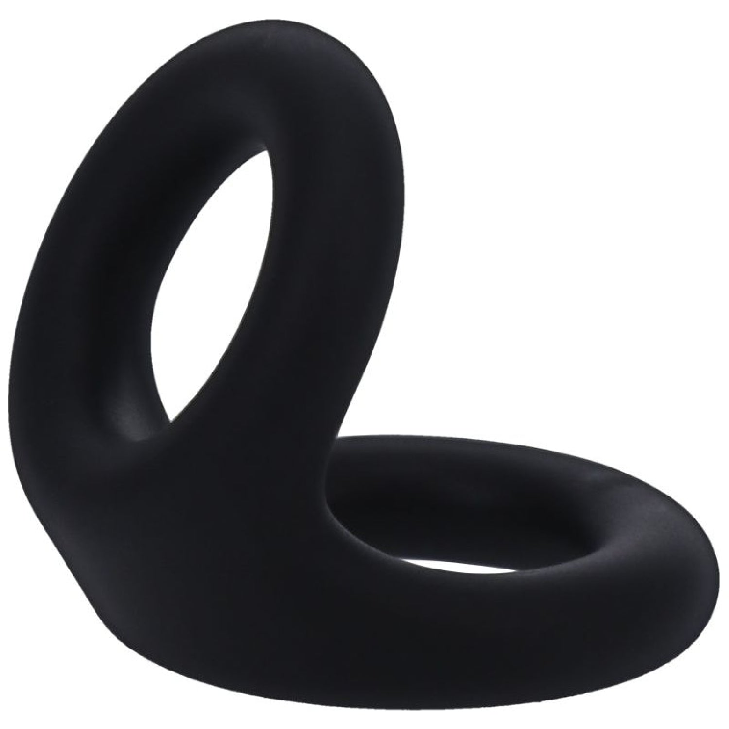 Uplift Silicone Cock Ring - Onyx Black - K. P.