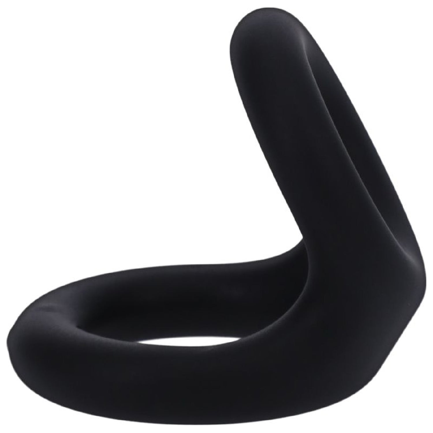 Uplift Silicone Cock Ring - Onyx Black - K. P.