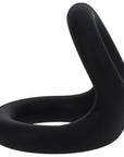 Uplift Silicone Cock Ring - Onyx Black - K. P.