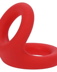 Uplift Silicone Cock Ring - Crimson Red - K. P.