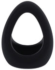 Stirrup Silicone Cock Ring - Onyx Black - K. P.