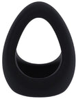Stirrup Silicone Cock Ring - Onyx Black - K. P.