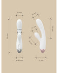 Rabbit and G-Spot Pulsing Vibrator - Pada - White - K. P.