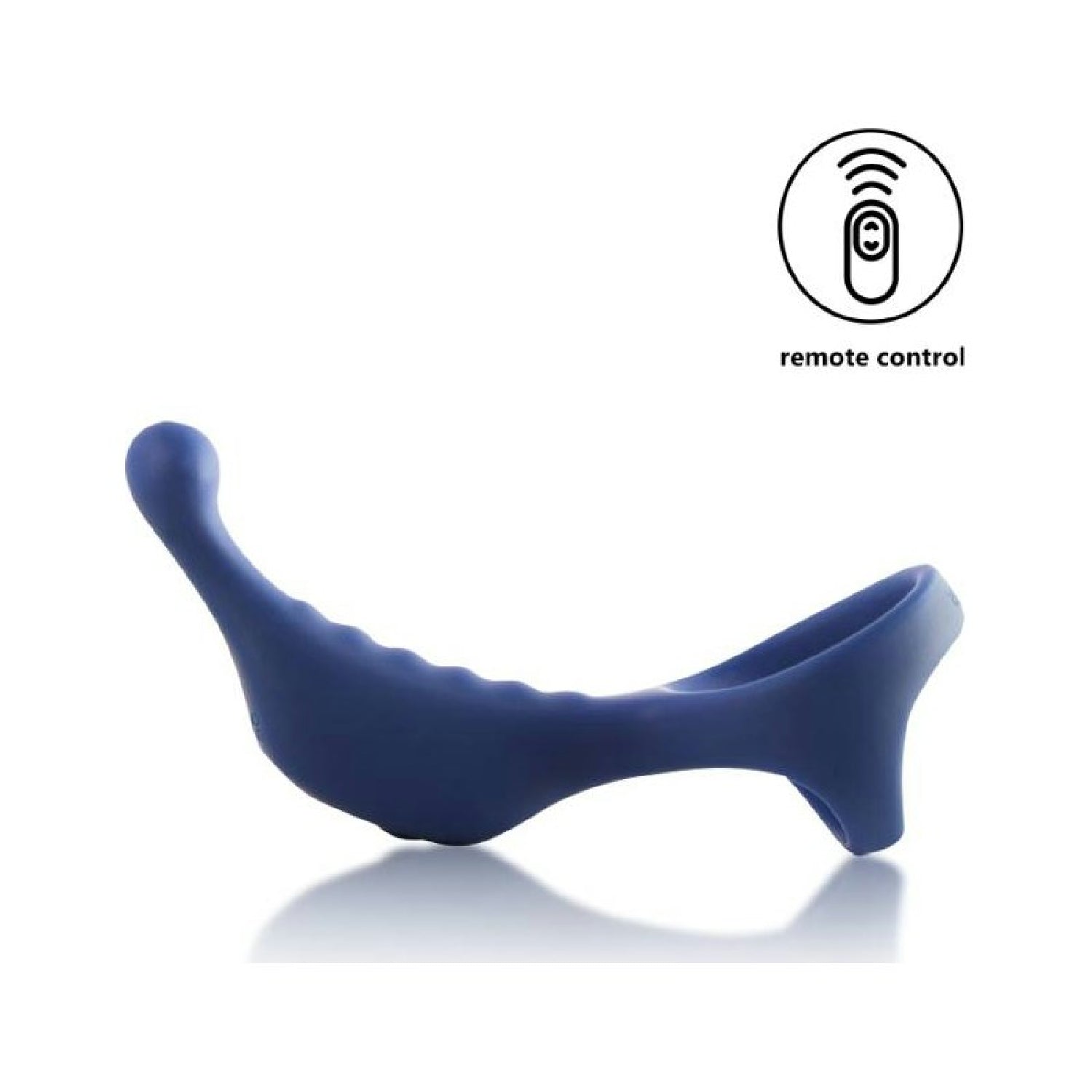 Vibrating Anal Probe with Cockring and Remote - Underquaker - Blue - K. P.