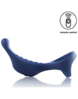 Vibrating Anal Probe with Cockring and Remote - Underquaker - Blue - K. P.