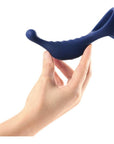 Vibrating Anal Probe with Cockring and Remote - Underquaker - Blue - K. P.