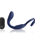 Vibrating Anal Probe and Perineum Stim with Cockring - VibraDuo - Blue - K. P.