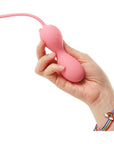 Duo Vaginal Balls Come Hither Stimulator with Remote - Kegelator - Pink - K. P.