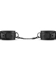 Faux Leather Ankle Cuffs - Black - K. P.