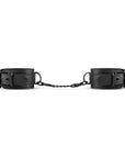 Faux Leather Ankle Cuffs - Black - K. P.